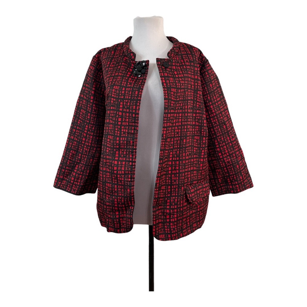 Ruby Rd Women's Plus Size 16w 1x Open Blazer Jack… - image 2